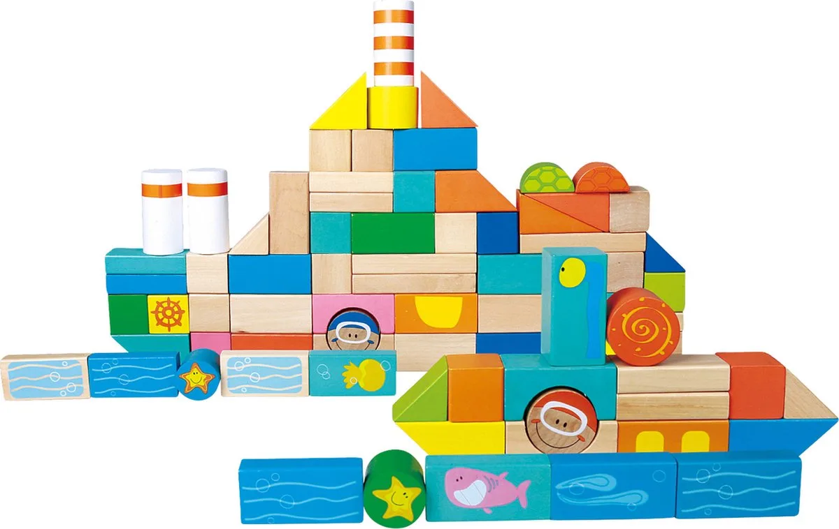 Houten blokken van small foot in Meerkleurig – productfoto