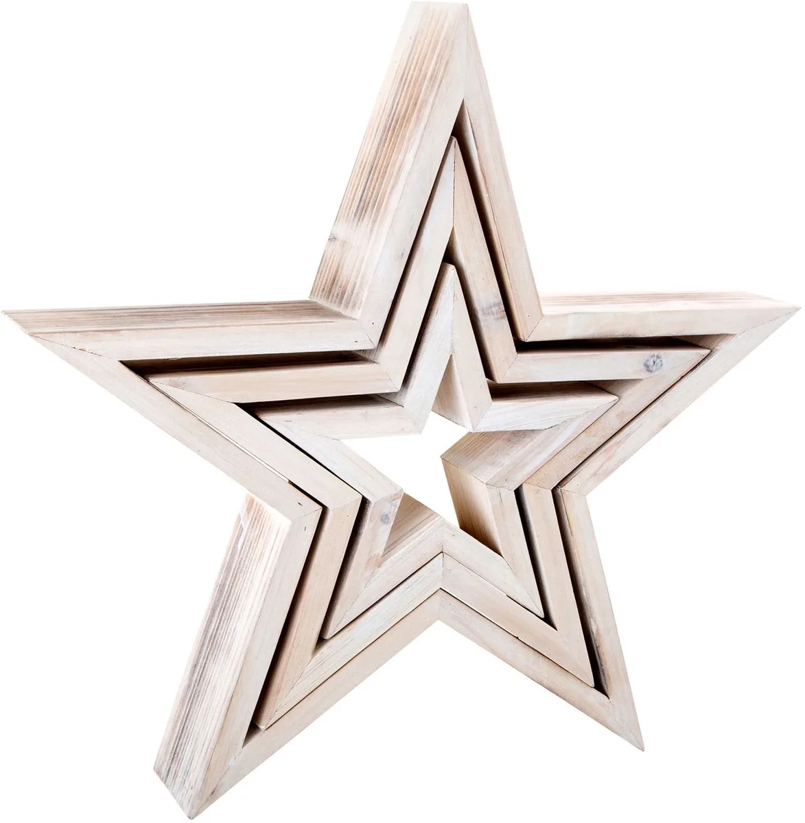 Houten Decoratieve Sterren, 3st. de small foot en Multicolore – photo du produit