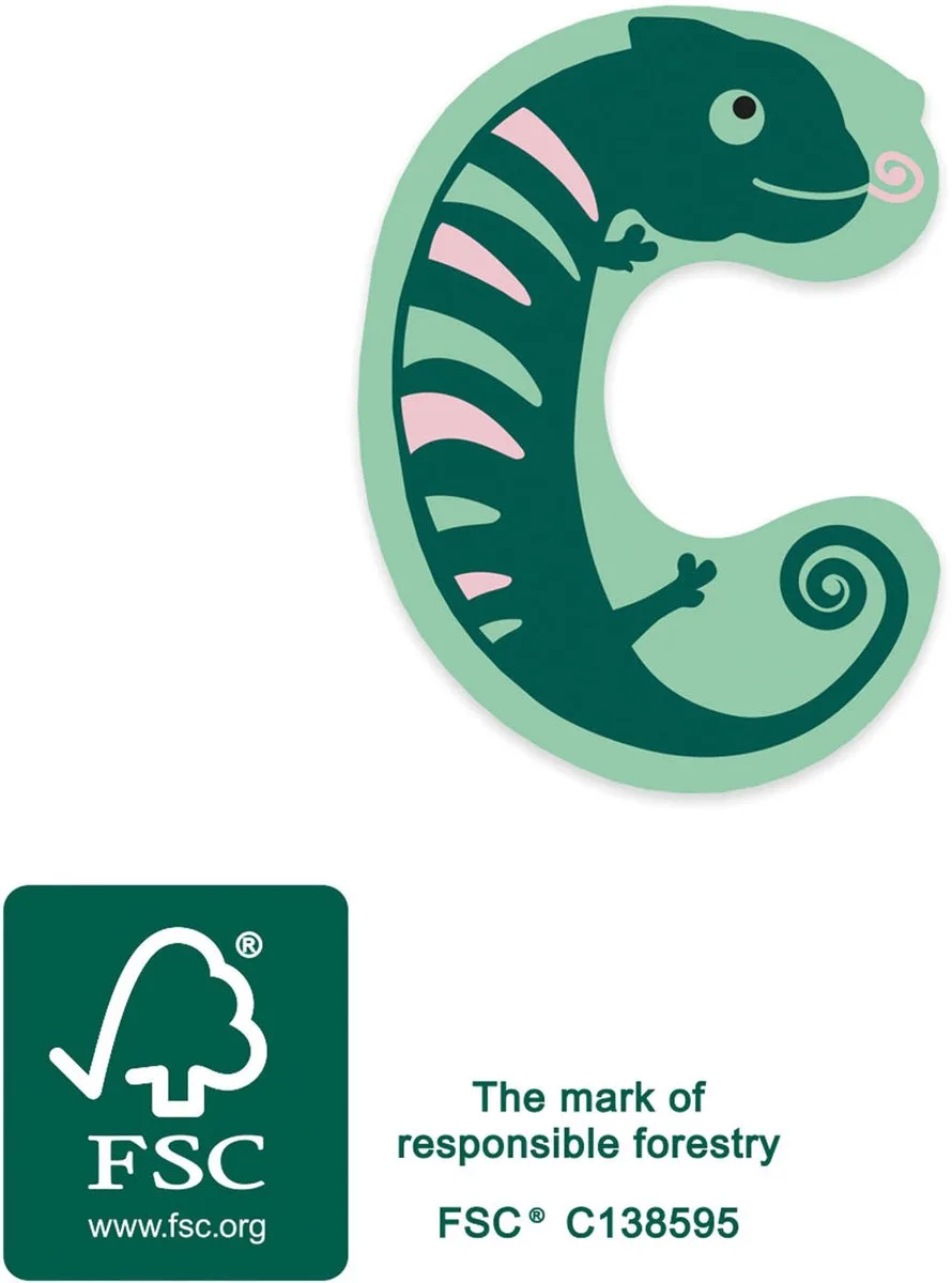 Wooden Animal Childrens Letter - C von small foot in Mehrfarbig – Produktfoto