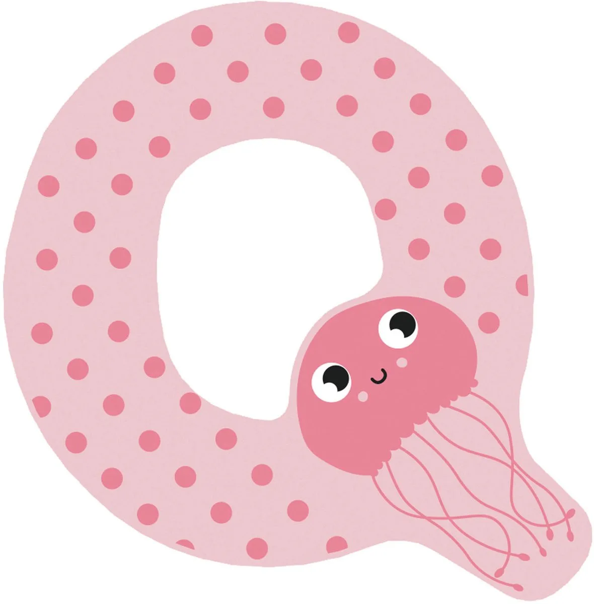Houten Dieren Kinderletter - Q de small foot en Multicolore – photo du produit