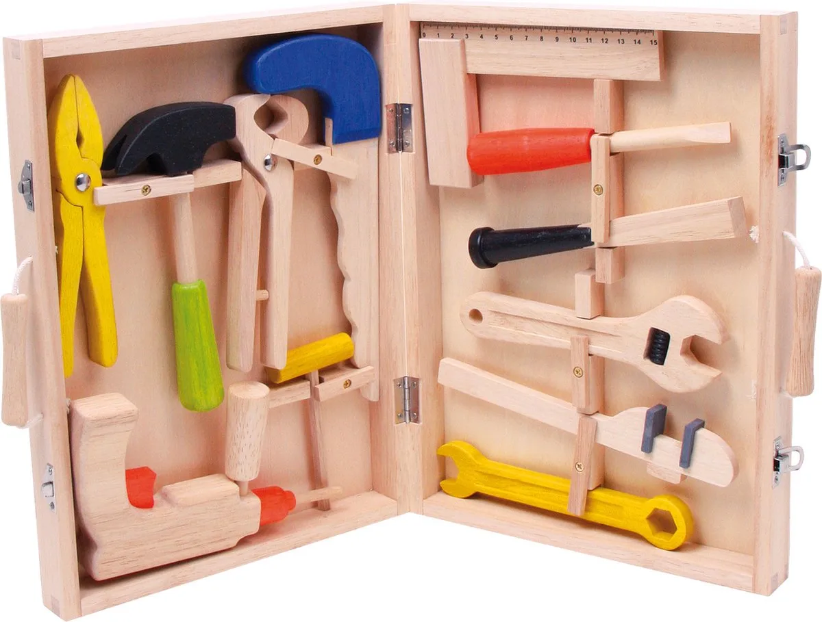 Houten Gereedschapkoffer, 13dlg. de small foot en Multicolore – photo du produit
