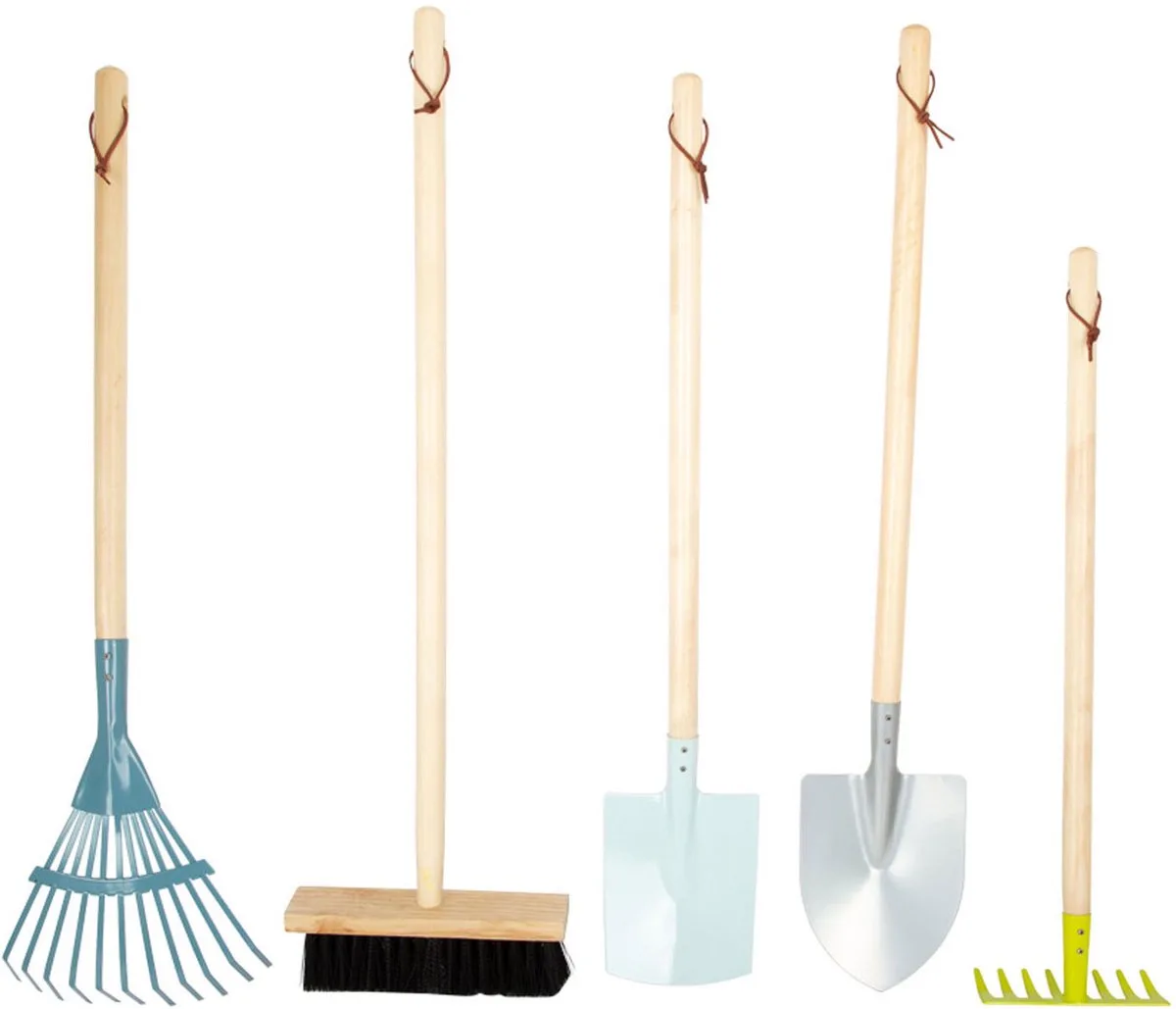 Großes Gartenwerkzeug-Set von small foot in Mehrfarbig – Produktfoto