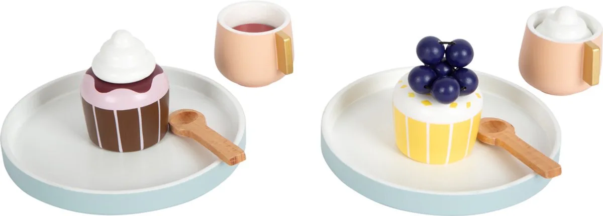 Houten Koffie en Theeset Tasty, 16dlg. von small foot in Mehrfarbig – Produktfoto