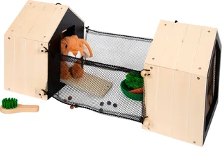 Houten Konijnenhok met Konijn Pluche, 15dlg. van small foot in Meerkleurig – productfoto 2 van 3