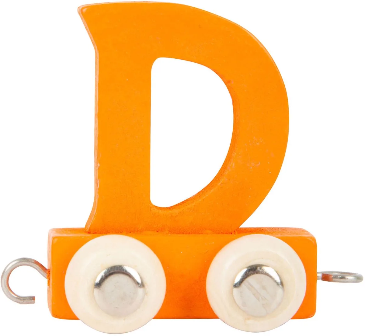 Houten Lettertrein - D - 12 stuks von small foot in Orange – Produktfoto