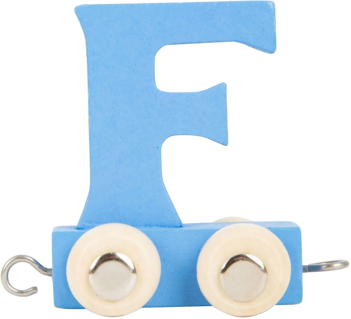 Houten Lettertrein - F - 12 stuks by small foot in Blue – product photo