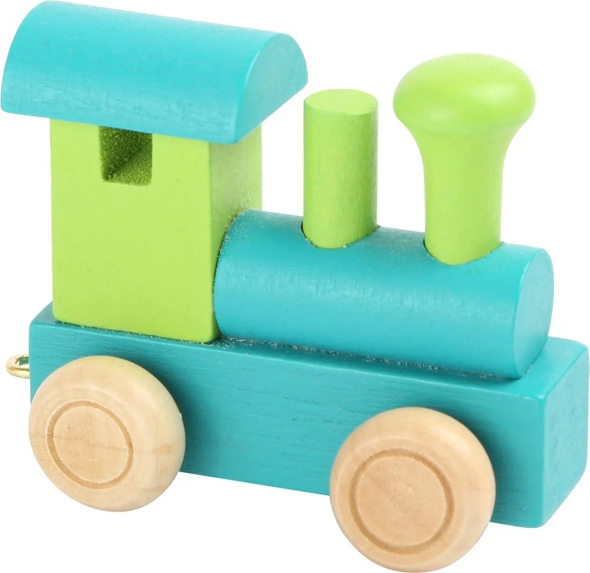 Houten Lettertrein Locomotief - 12 stuks de small foot en Vert – photo du produit