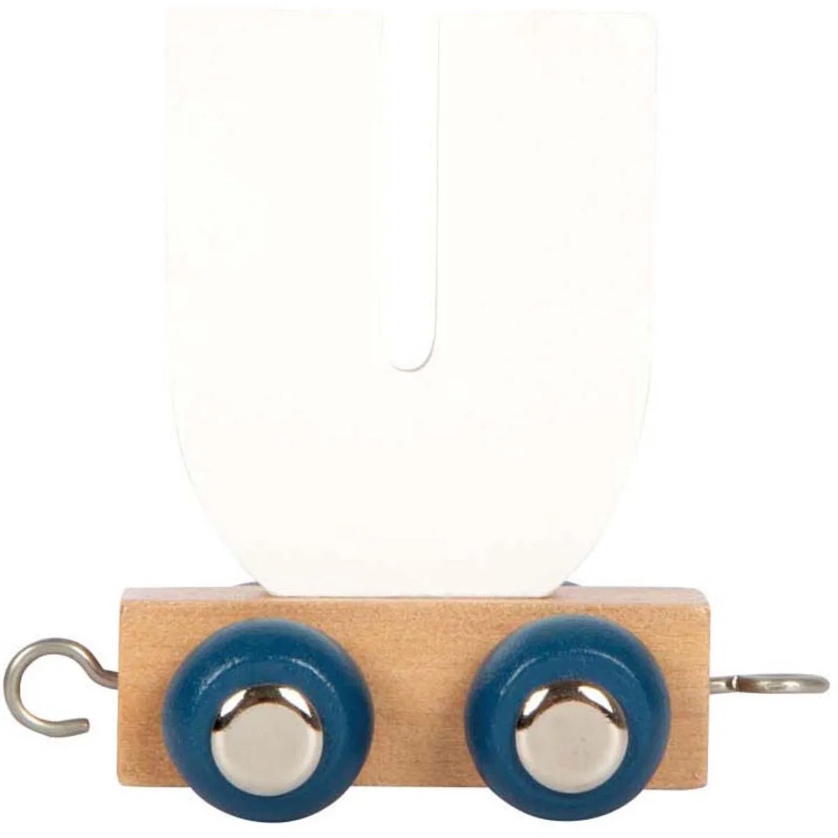 Houten Lettertrein Polar - U van small foot in Meerkleurig – productfoto
