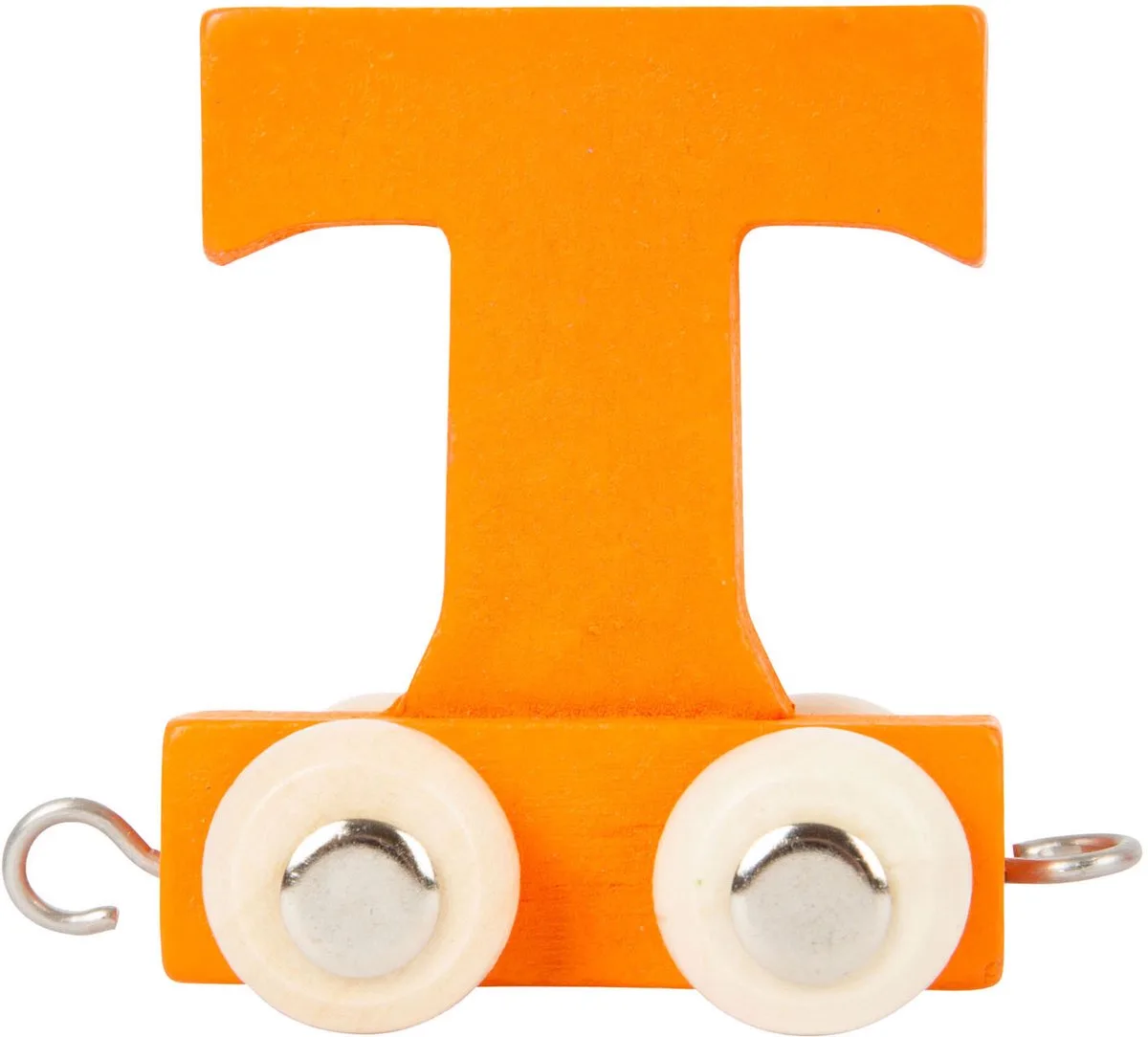 Houten Lettertrein - T - 12 stuks van small foot in Oranje – productfoto