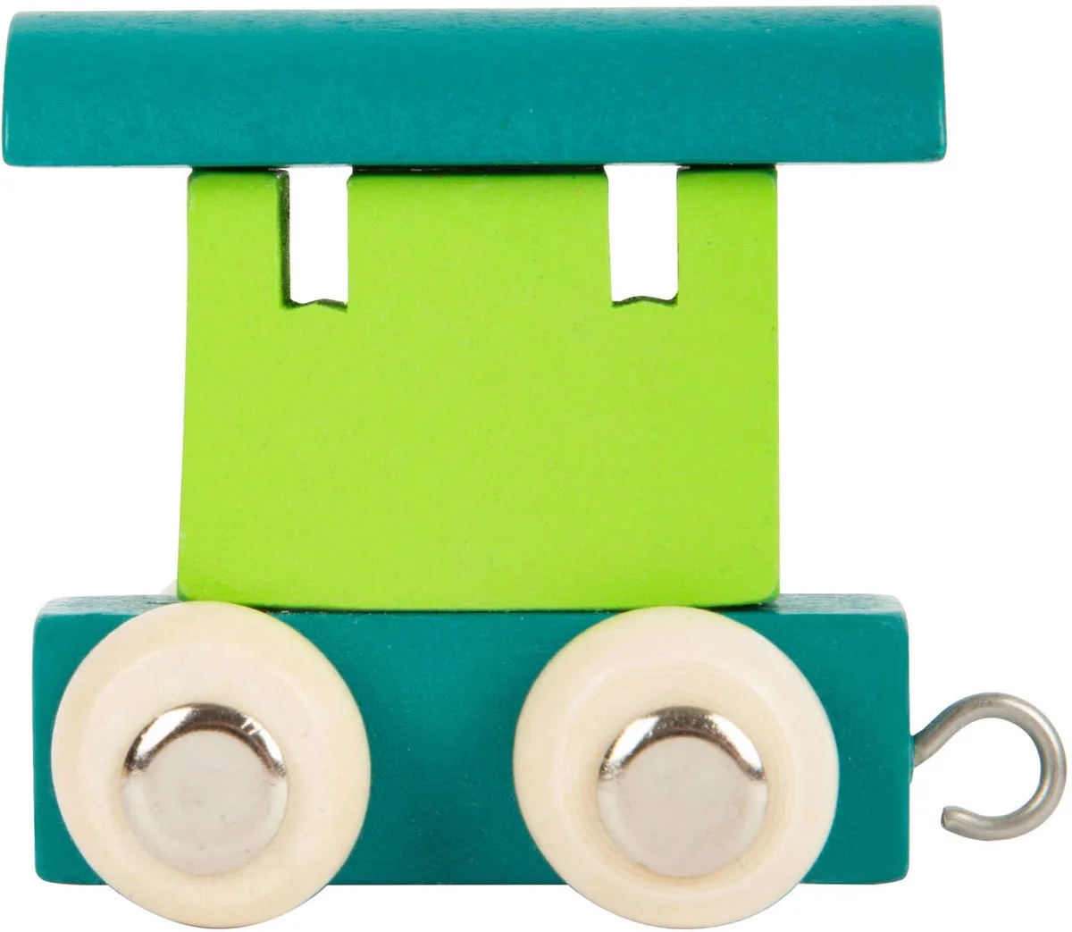 Houten Lettertrein Wagon - 12 stuks van small foot in Groen – productfoto