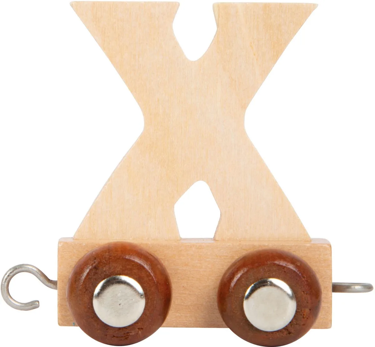 Houten Lettertrein - X von small foot in Natur – Produktfoto