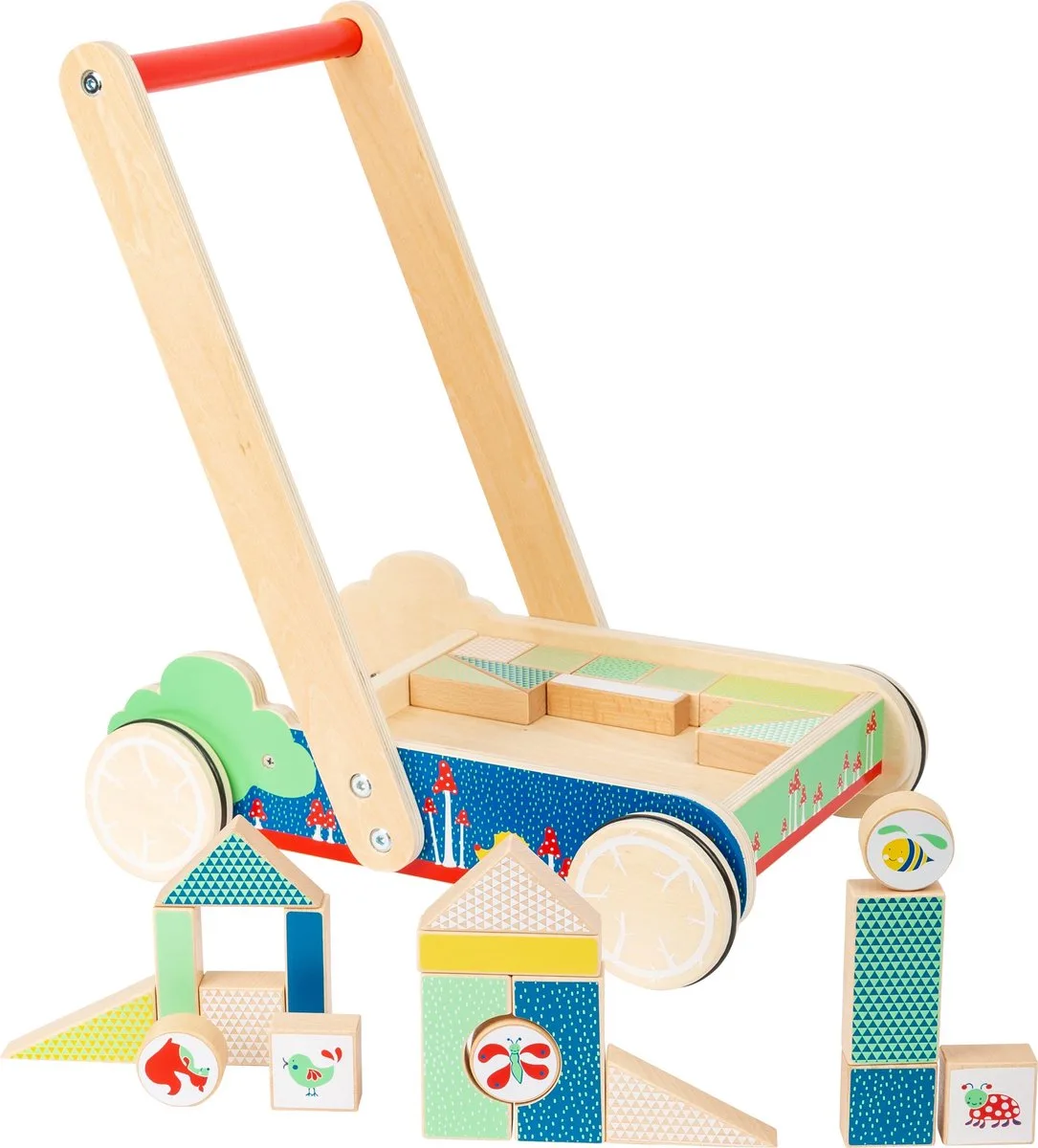 Houten Loopwagen Move It! Junior 28-delig by small foot in Blank – product photo