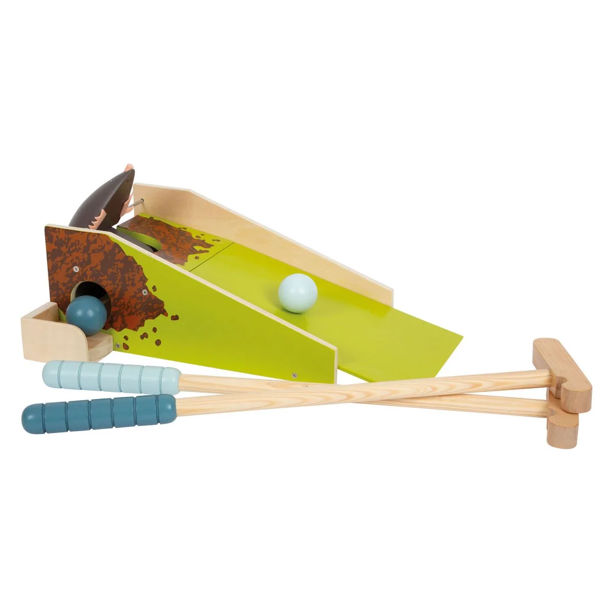 Minigolf sæt - Muldvarp small foot Udendørs 12439 fra small foot i Flerfarvet – produktbillede