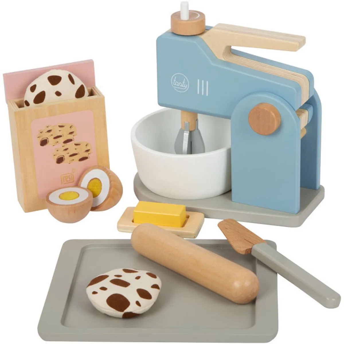 Houten Mixer Set, 12dlg. de small foot en Multicolore – photo du produit
