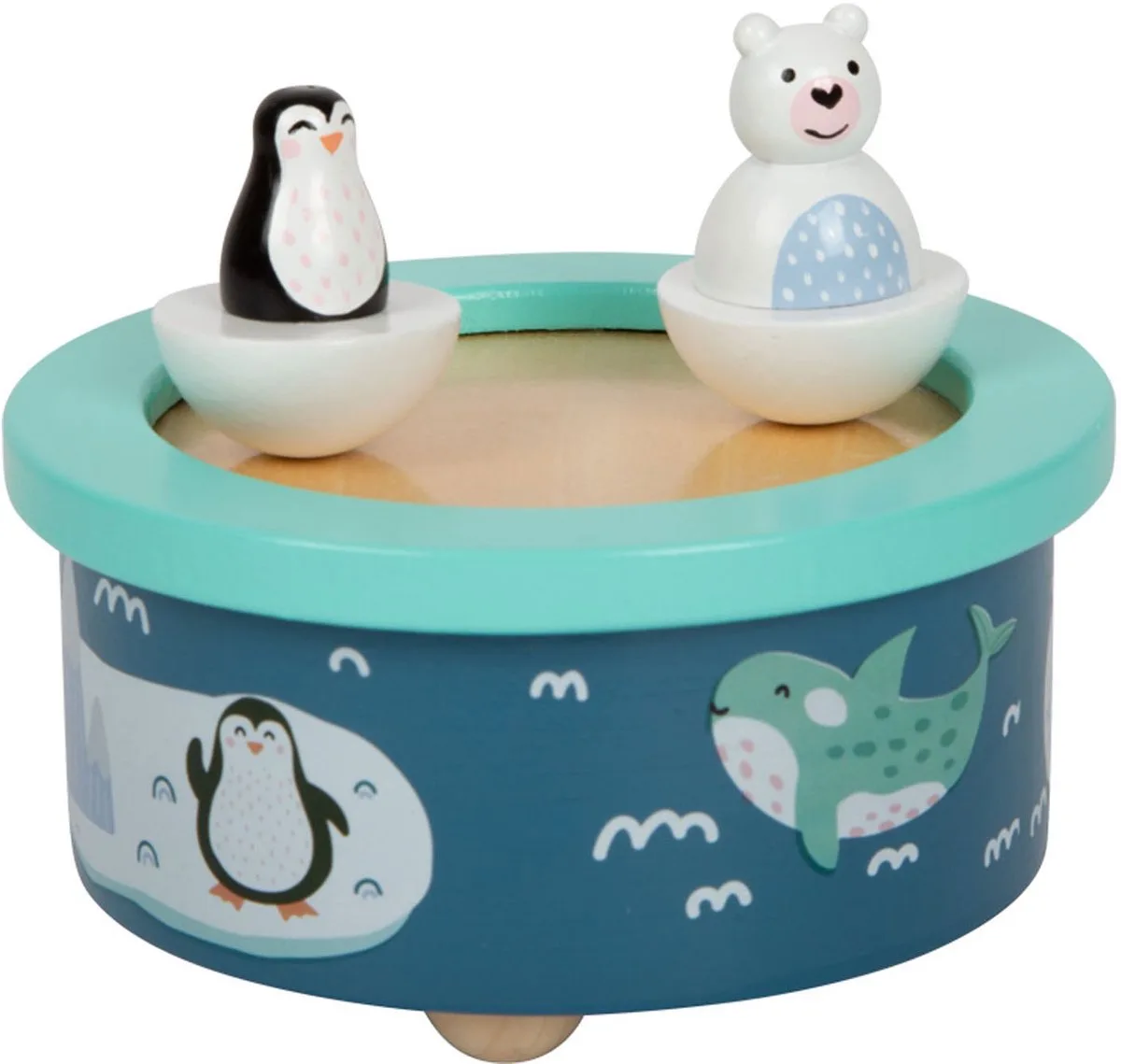 Houten Muziekdoos Noordpool Opwindbaar fra small foot i Meer kleur – produktbillede