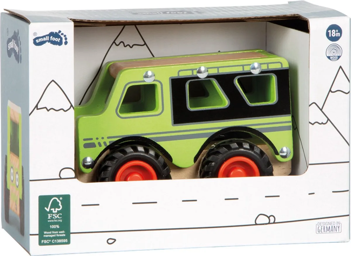 Houten Off-Road Jeep de small foot en Vert – photo du produit