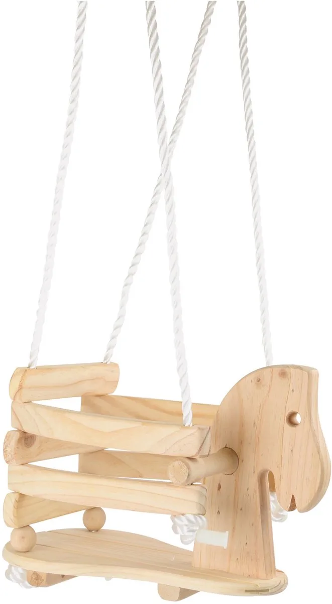 Wooden Horse Swing 140cm von small foot in Blank – Produktfoto