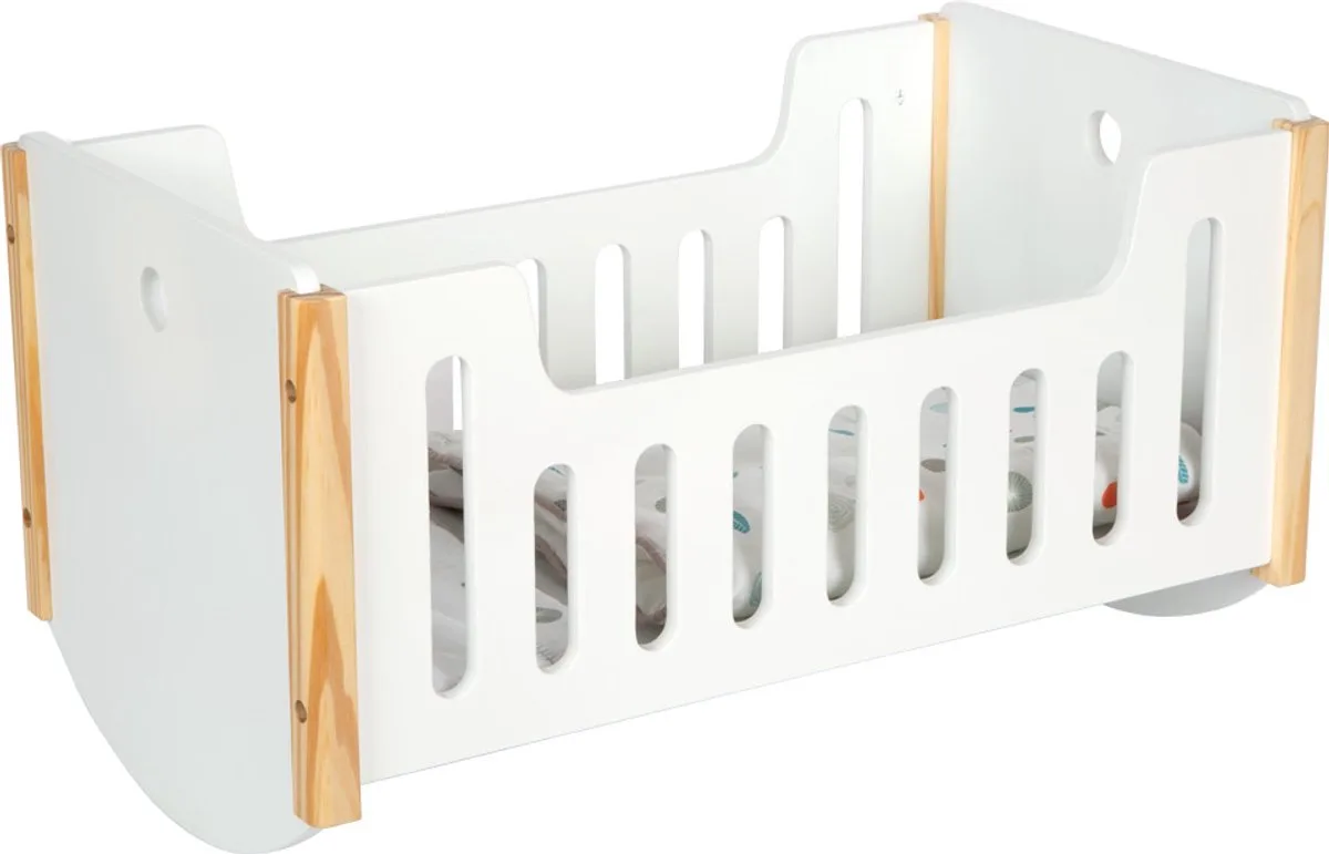 Houten Poppenbed Wit Little Button van small foot in Meerkleurig – productfoto