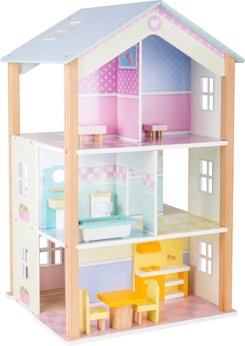 houten poppenhuis by small foot in White – product photo