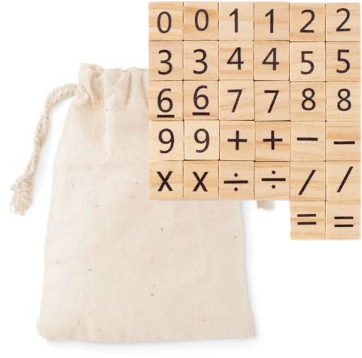 Houten Rekenspel - Keersommen Oefenen - Leren Rekenen - Montessori - Groep 4 - Educatief Speelgoed - Telspel Reken Speelgoed - Oefenen met Vermenigvuldigen - Oefensommen - Houten Speelgoed - Cognitieve Ontwikkeling - Telstel Hout von small foot in Beige – Produktfoto