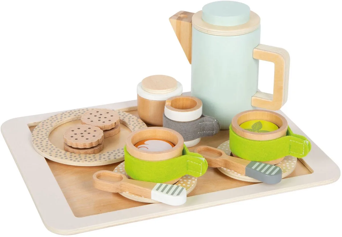 Houten Speelkeuken Koffie- en Theeservies fra small foot i Flerfarvet – produktbillede