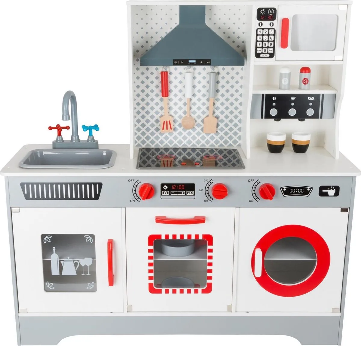 Houten Speelkeuken met Wasmachine, 12dlg. de small foot en Multicolore – photo du produit
