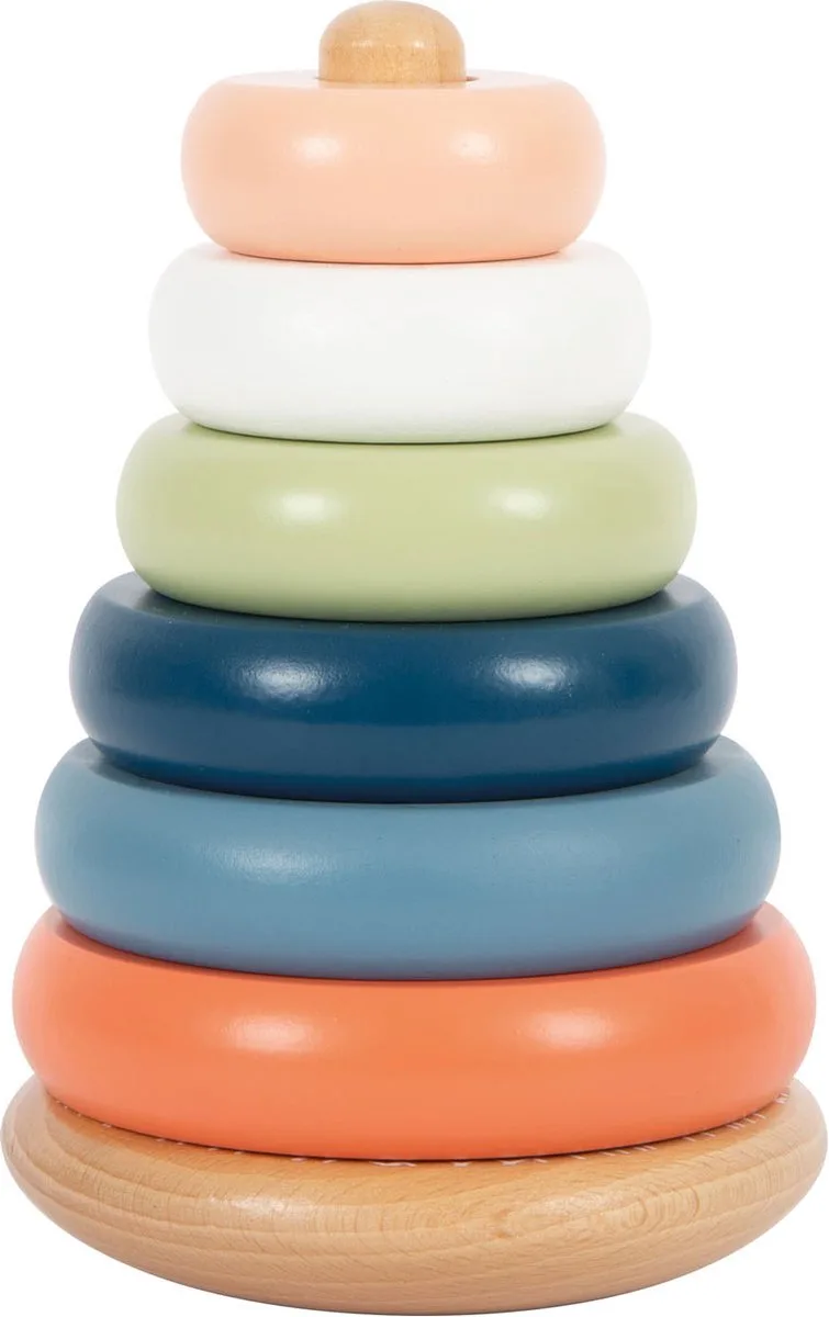 Houten Stapeltoren Arctic, 7dlg. de small foot en Multicolore – photo du produit