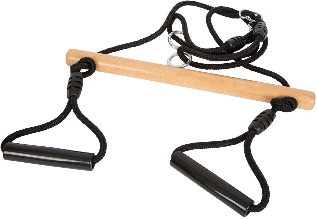 Schaukelsitz Trapezschaukel mit Turnringen, Black Line von small foot in Mehrfarbig – Produktfoto