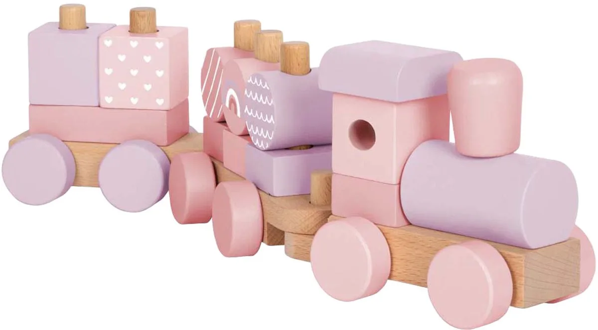 Houten Trein de small foot en Rose – photo du produit