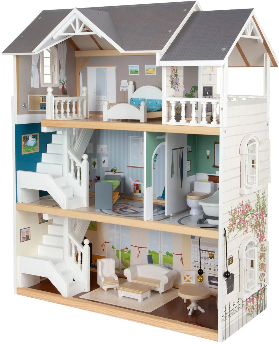 Puppenhaus Stadtvilla von small foot in Mehrfarbig – Produktfoto