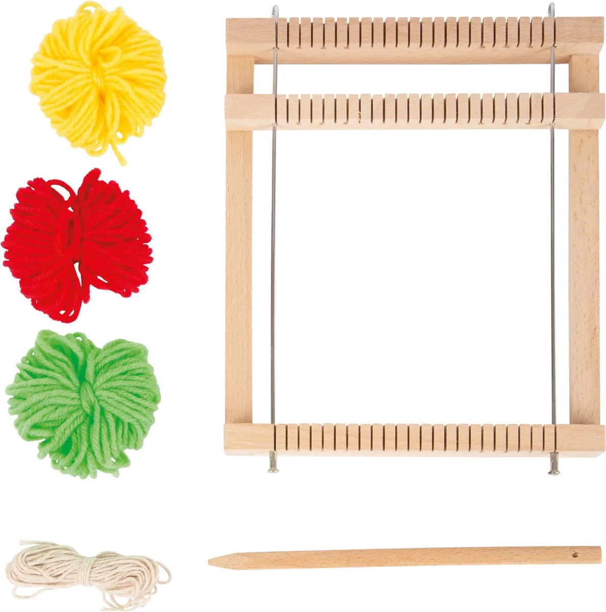 Wooden Loom Compact 6 pcs von small foot in Mehrfarbig – Produktfoto