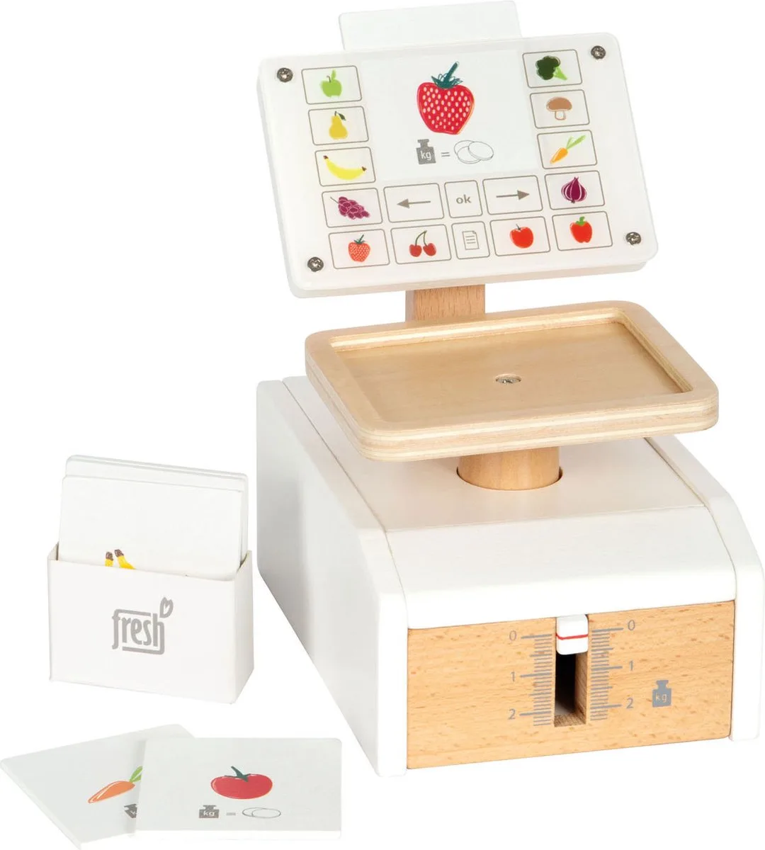 Houten Weegschaal Fresh by small foot in Multicolour – product photo