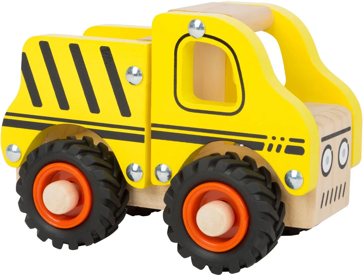 Baufahrzeug aus Holz von small foot in Mehrfarbig – Produktfoto