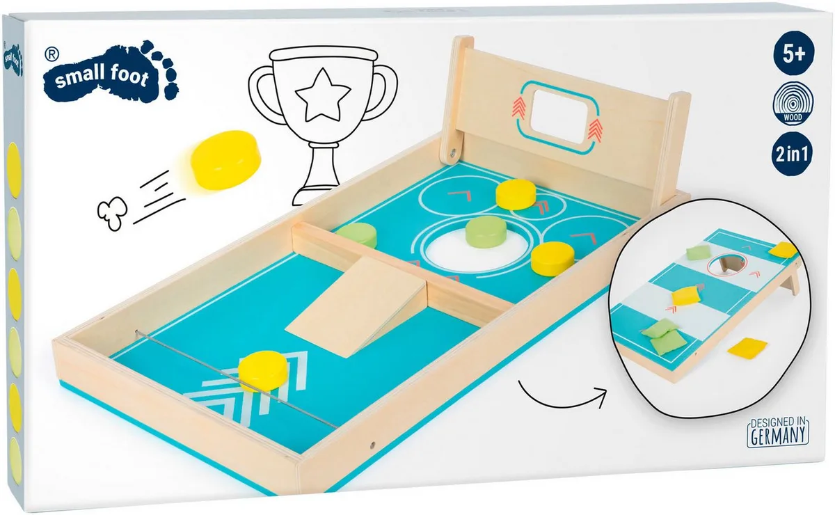 Cornhole und Sling Puck Spiel, Active von small foot in Mehrfarbig – Produktfoto 3 von 5
