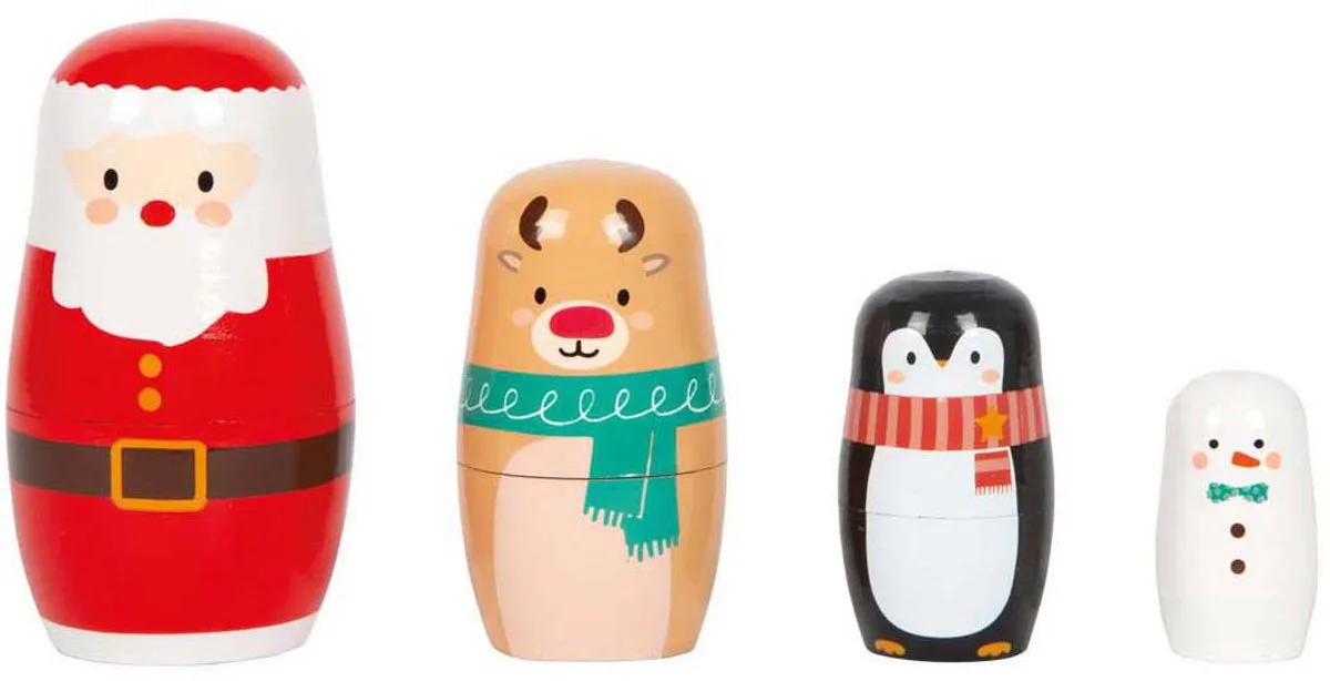 Kerstmis Matroesjka Poppen by small foot in Multicolour – product photo