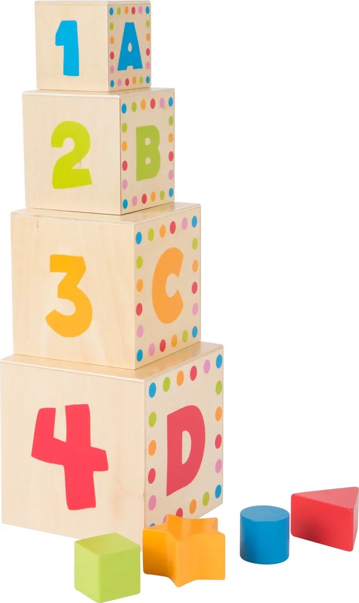 Kubus Stapelen Abc de small foot en Multicolore – photo du produit