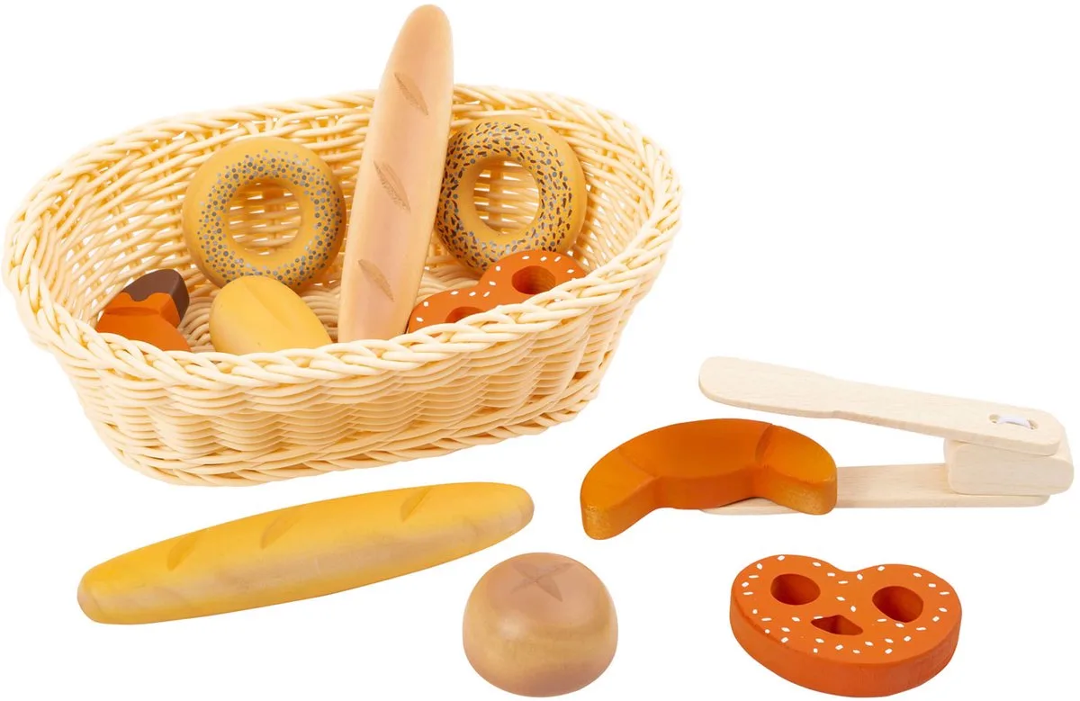 Kunststof Broodmand met Speeleten Brood, 12dlg. de small foot en Multicolore – photo du produit