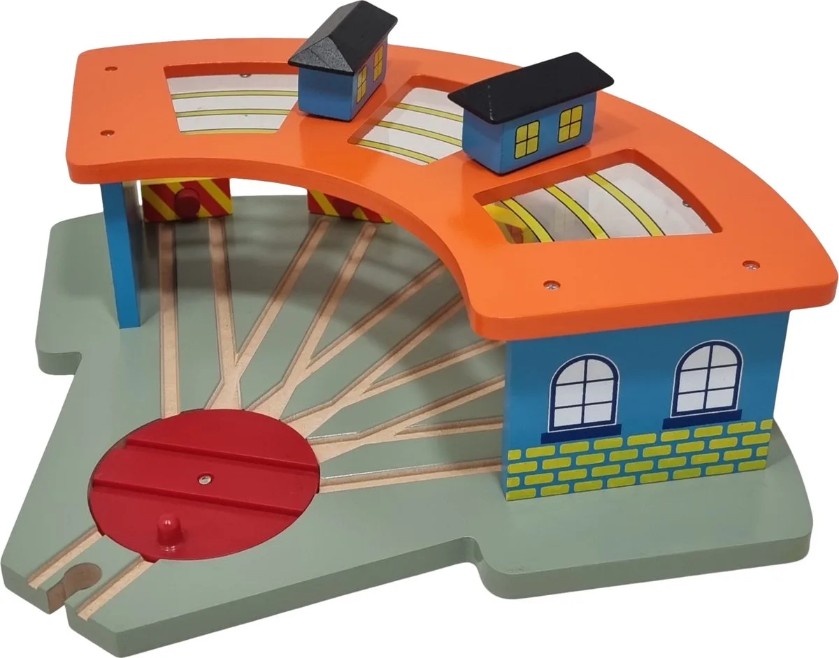Locomotiefloods Centraal Station från small foot i Flerfärgad – produktbild
