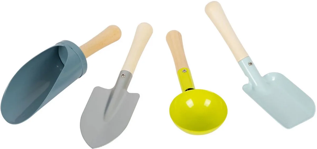 Metalen Schepjes, 4dlg. by small foot in Grey – product photo