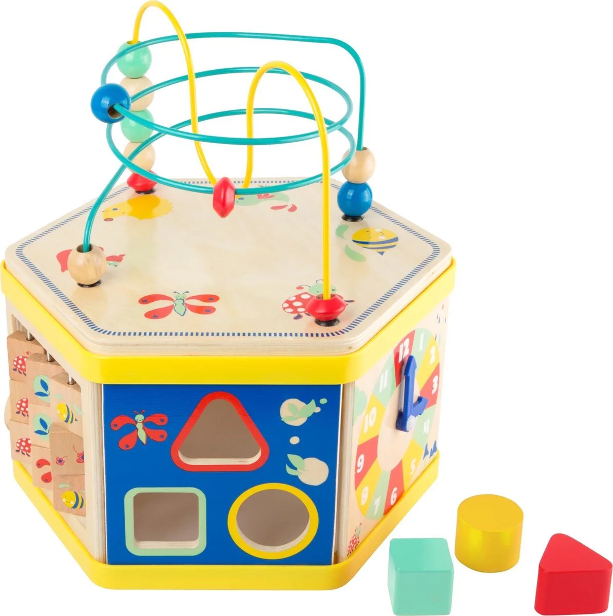 Motor Skills Cube "Move it!" von small foot in Mehrfarbig – Produktfoto
