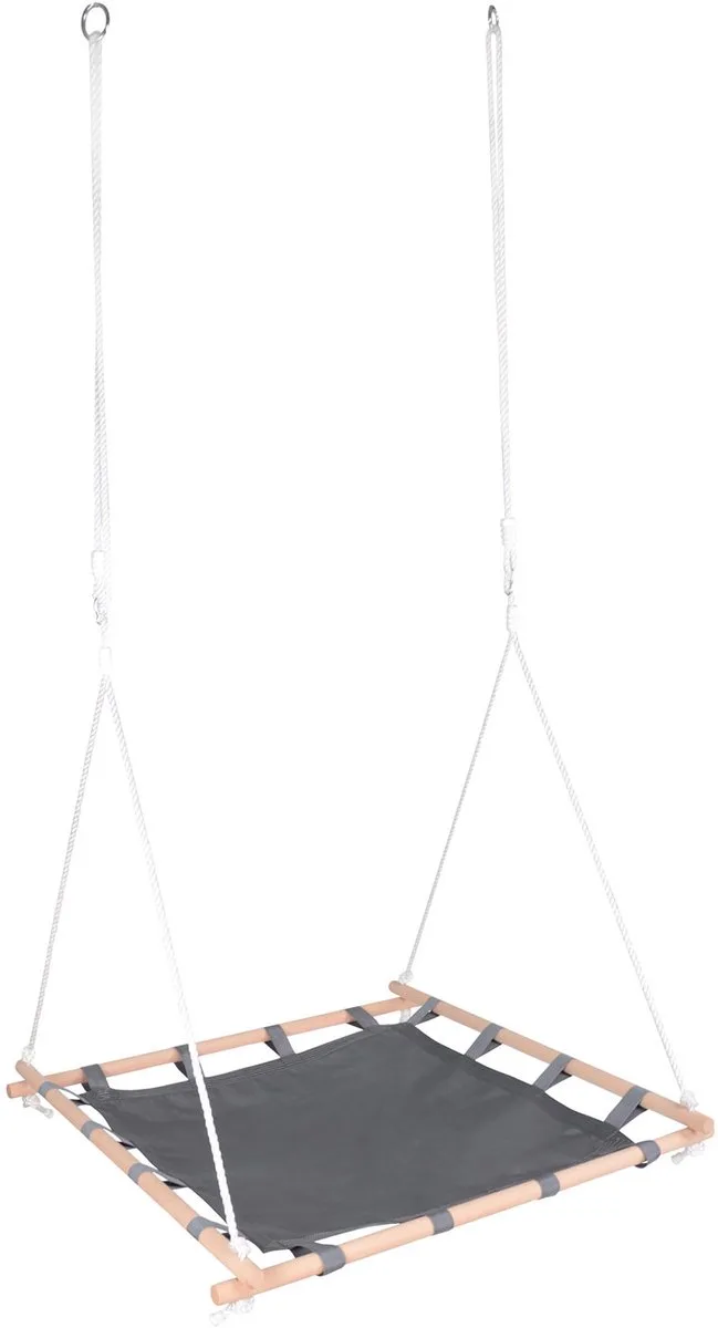 Nestschommel met Houten Frame, 100x100cm by small foot in Multicolour – product photo