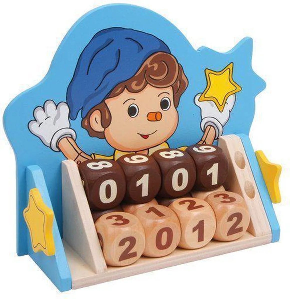 Neverending Calendar "Pino" van small foot in Blauw – productfoto