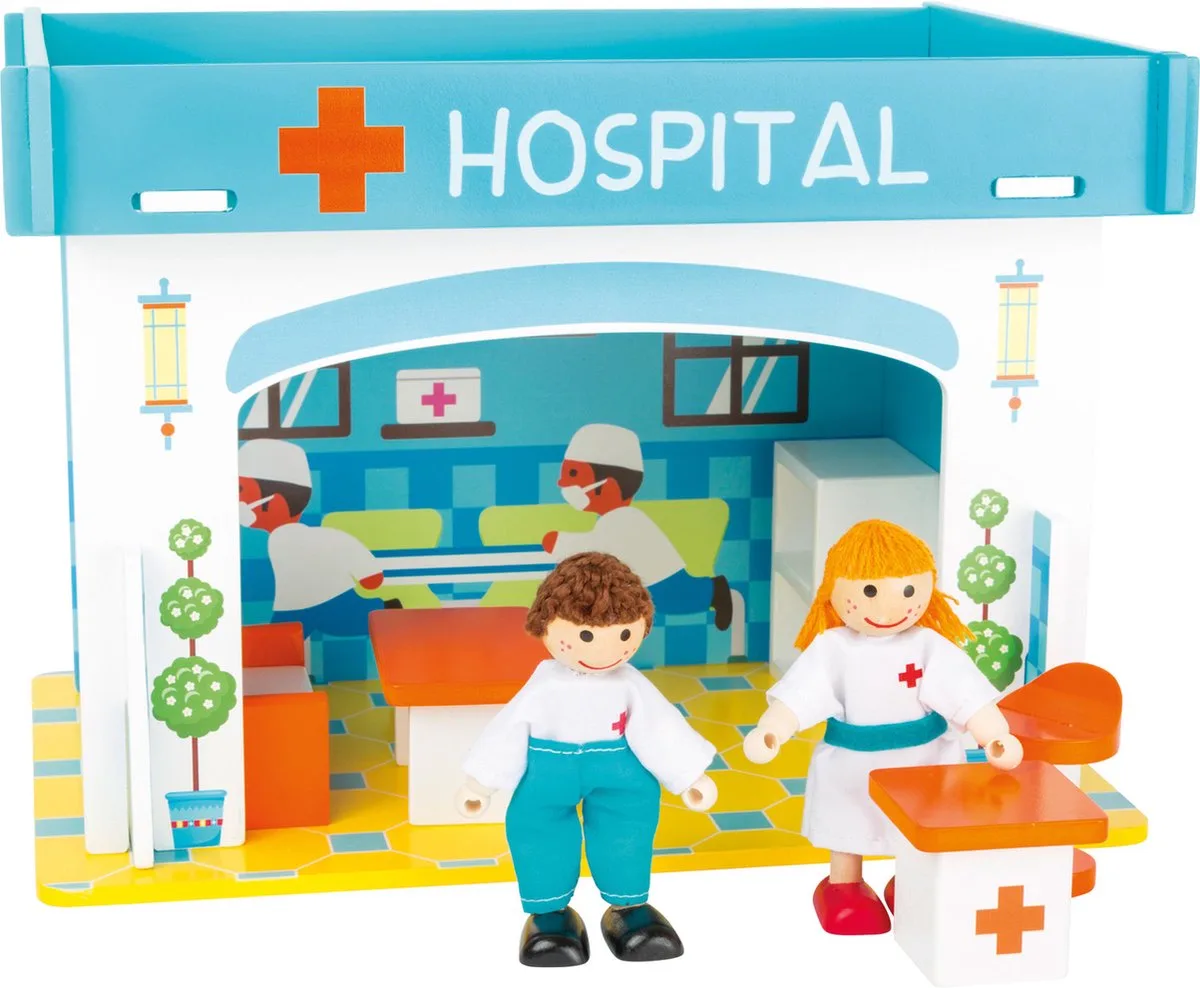 Playhouse Hospital with Accessories van small foot in Wit – productfoto