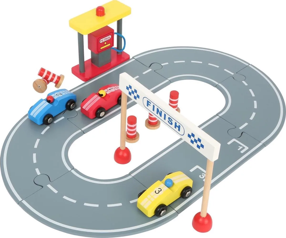Race Car Track incl. Play Set by small foot in Yellow – product photo