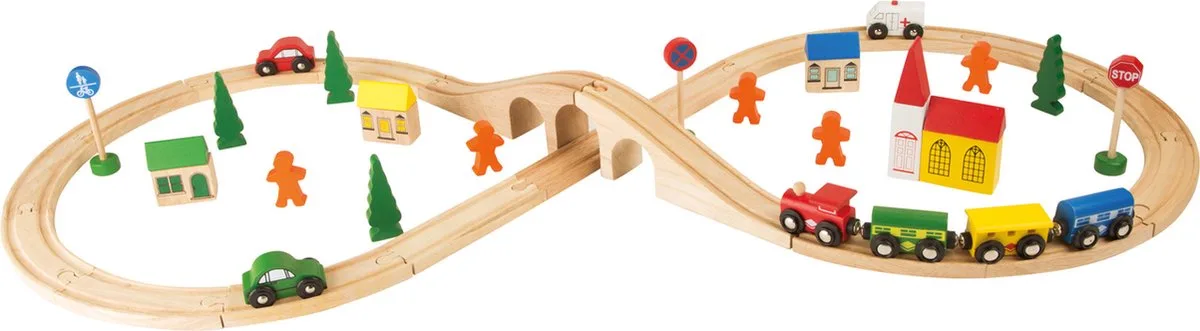 Railway set van small foot in Hout – productfoto