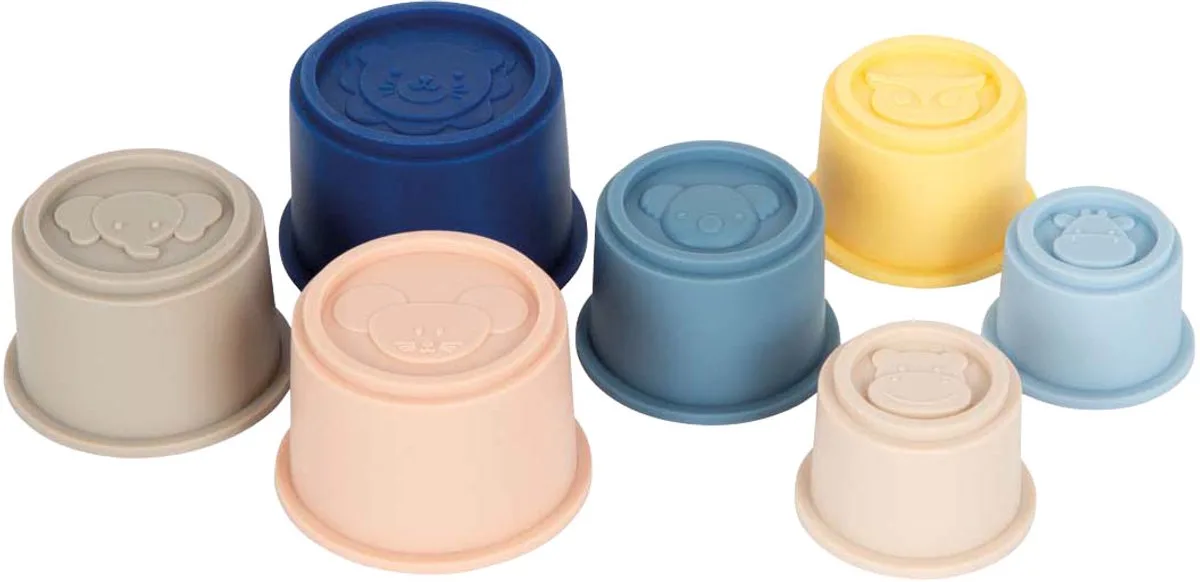 Siliconen Stapelbekers de small foot en Multicolore – photo du produit