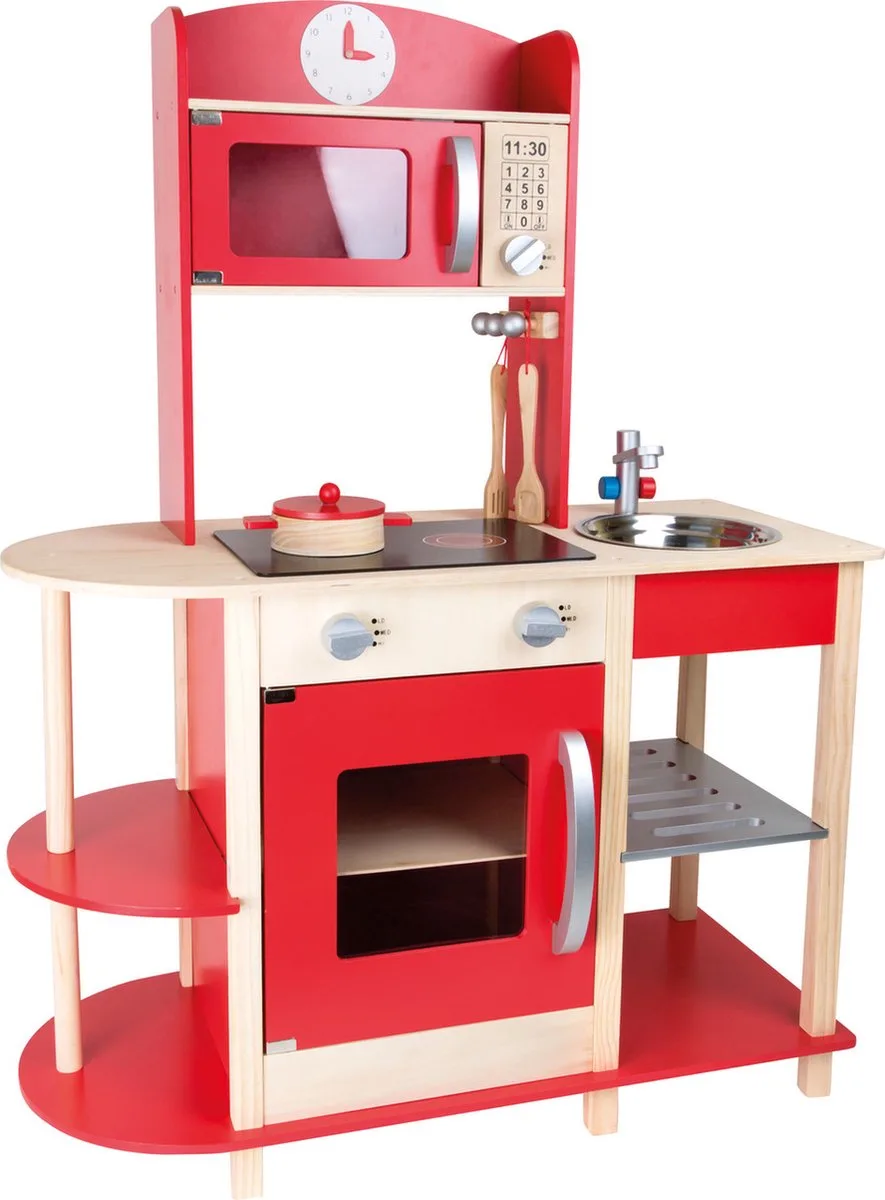 Speelgoedkeuken Hout by small foot in Red – product photo