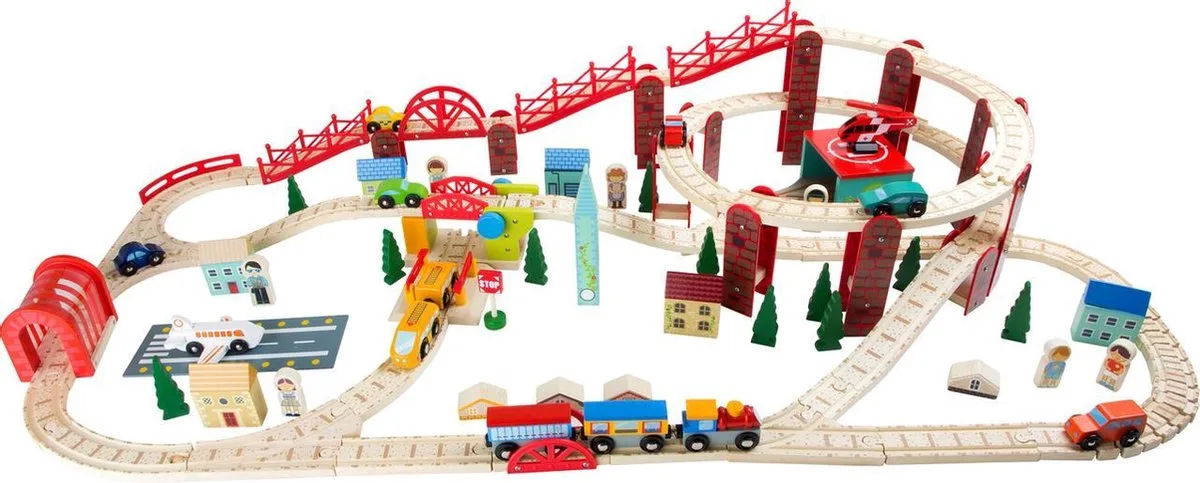 Spoorwegset ''mijn Stad'' 127 delig von small foot in Mehrfarbig – Produktfoto
