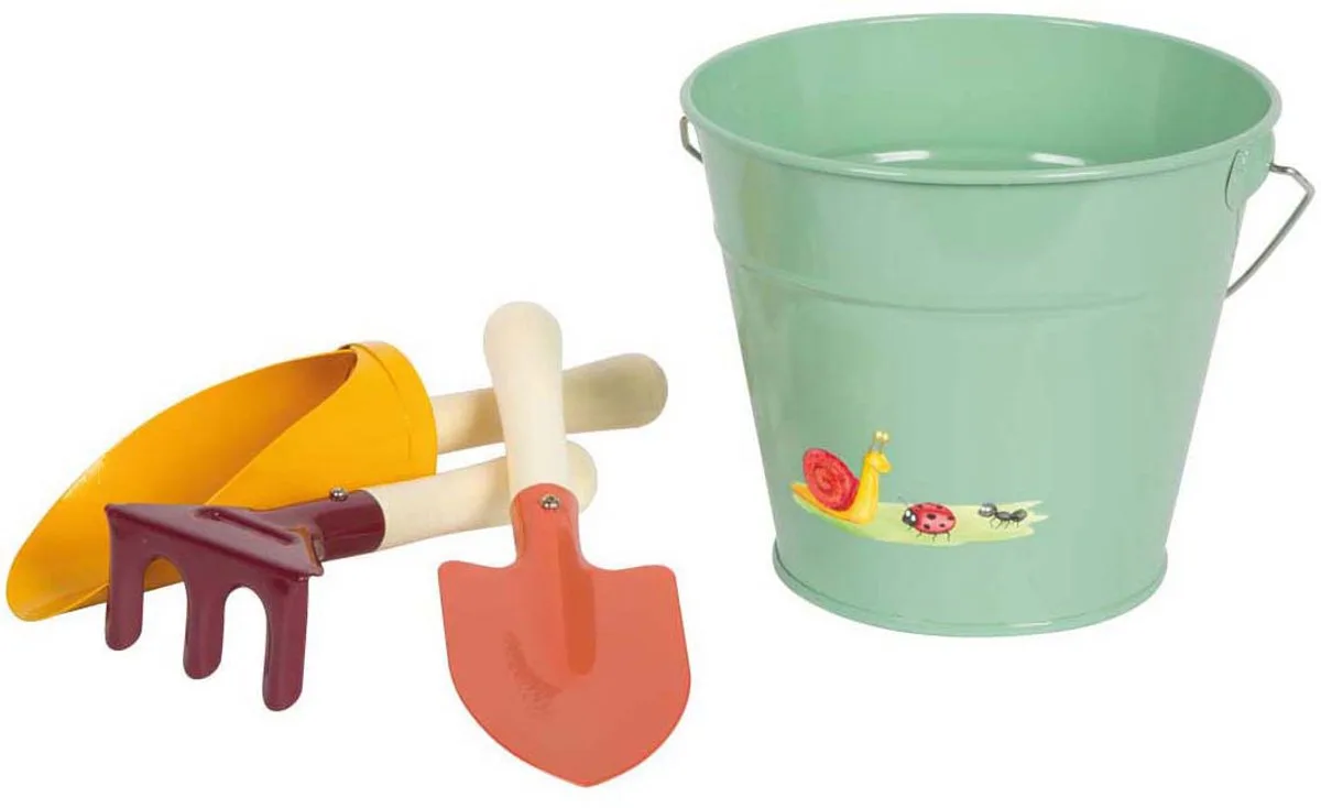 Tuingereedschapset Tiny Garden, 4dlg. von small foot in Mehrfarbig – Produktfoto