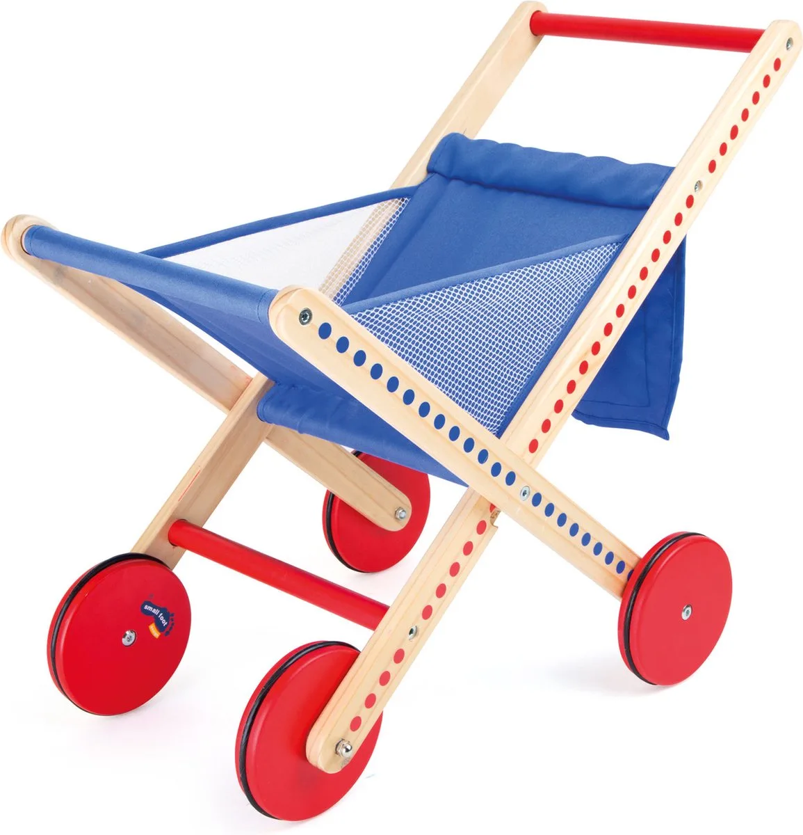 Winkelwagen Hout 60 X 34 X 48 Cm von small foot in Rot – Produktfoto